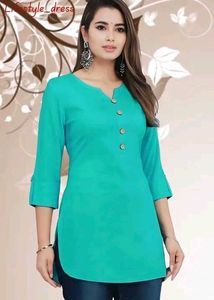Stylish Teal Kurta for Women -M