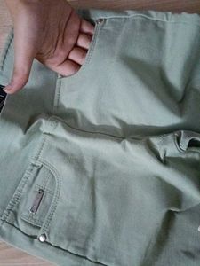 Mint Green Pull-On Pants