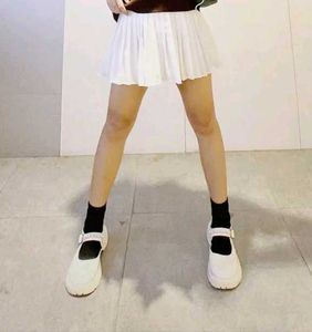 Forever21 White Pleated Mini Skirt