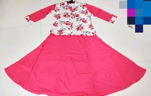 Umbrella Cut Kurta With Jacket