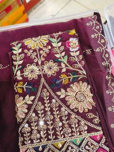 Embroidered Saree