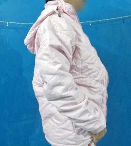 Pink Puffer Jacket with Hoodie
