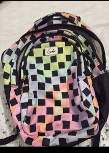 Genie Tie-Dye Checkered Backpack