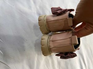 Cute Pink Bow Ankle Boots