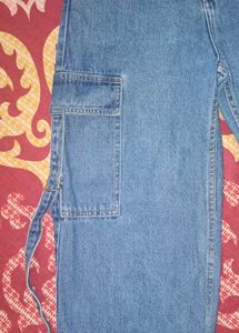 Vintage Wide Leg Cargo Jeans