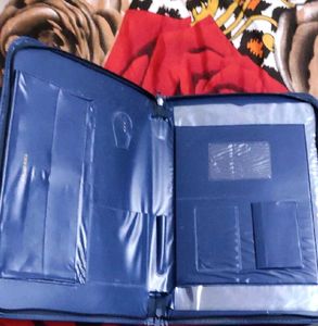 Blue Organizer Portfolio Case