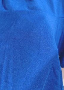 Vibrant Blue Peplum Top