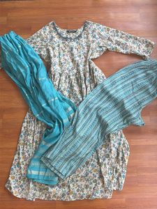 Designer Kurta Set with Dupatta & Pants