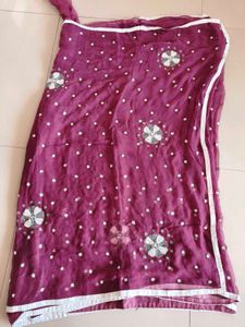 brand new Beautiful Embroidered chiffon Saree