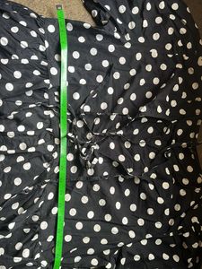 Black &amp; White Polka Dot Top