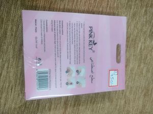 Pink Key Press-On Nails