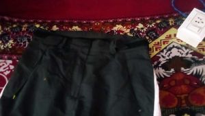 Men's Black &amp; White Track Pants