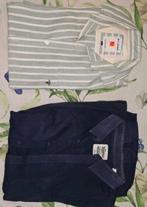 Men's Blue Shirt  PACK OF 2