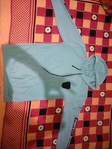 Sky Blue Hoddie For Men
