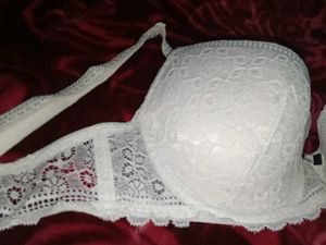 Elegant White Lace Bra