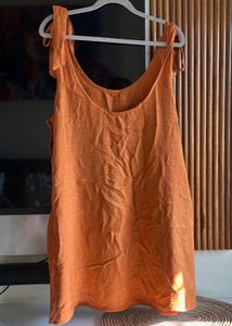 Orange Tie Strap Sundress - Size 34/36
