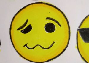 Hand Made On Art Paper EMOJI 😀