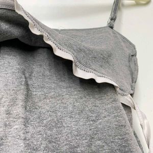 Grey Spaghetti Strap Tank Top