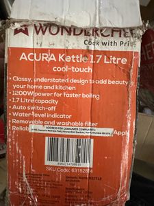 Wonderchef Kettle Unused 1.7 Litre