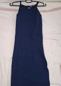 formal navy blue dress