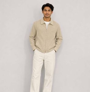 Men's Beige Harrington Jacket