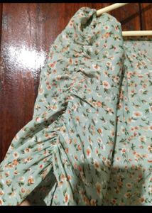 Floral Puff Sleeve Maxi Dress