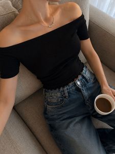 H&amp;M Black Off-Shoulder Top