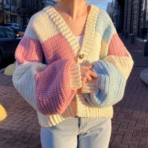 Pastel Patchwork crochet Cardigan 🧶