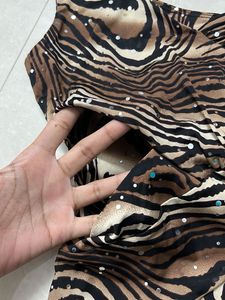 Animal Print One Shoulder Dress