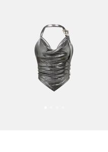 Silver Metallic Top