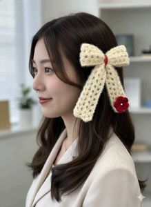 Cute Knitted Bow Hair Tie