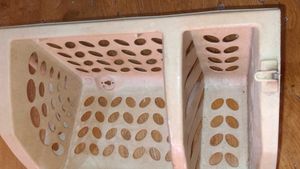 Set of 2 Brown Food Storage Containers