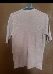Ribbed V-Neck Cardigan