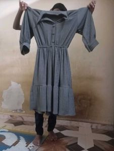 Pleated Midi Dress
