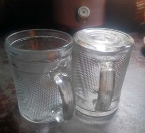 Combo 2 Glass Mug With Handle
