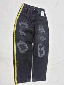 Black Ripped High Waisted Jeans