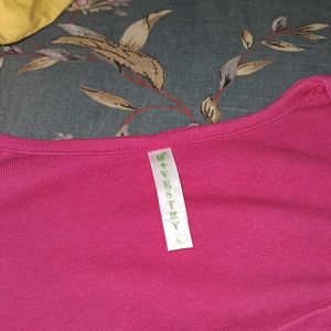 Hot Pink Puff Sleeve Top