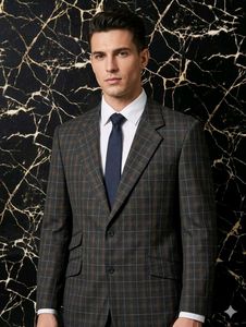 Men's Plaid Suit Jacket