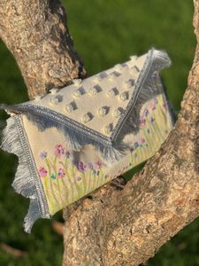 Handmade luxury Floral Clutch Bag
