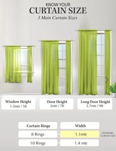 Long Window / Door Curtains Set Of 2