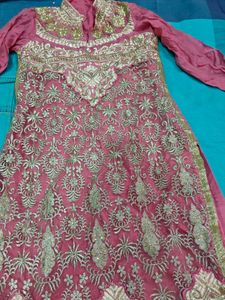 Elegant Embroidered Kurta pjami set party wear