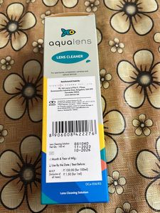 Aqua lens cleaner