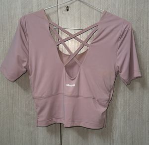 Crisscross Back Crop Top