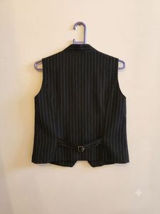 Pinstripe Sleeveless Vest