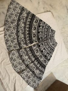 Bohemian Elephant Print Maxi Skirt