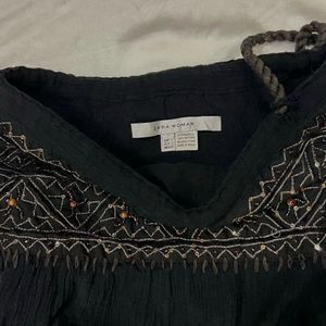 Embroidered Mini Skirt
