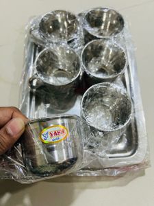 Stainless Steel Tea &amp; Coffee Mugs Set