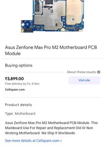 MOTHER BOARD of ASUS ZENFONE Max Pro M2