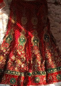 Red Bridal Lehenga
