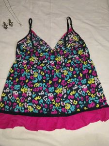 Cute Floral Print Cami Top